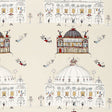 Schumacher Opera Natural Fabric - Eade's Wallpaper