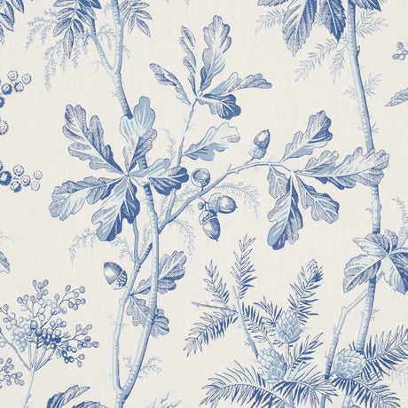 Schumacher 174113 BRANTWOOD VINE in PORCELAIN Fabric - A COU