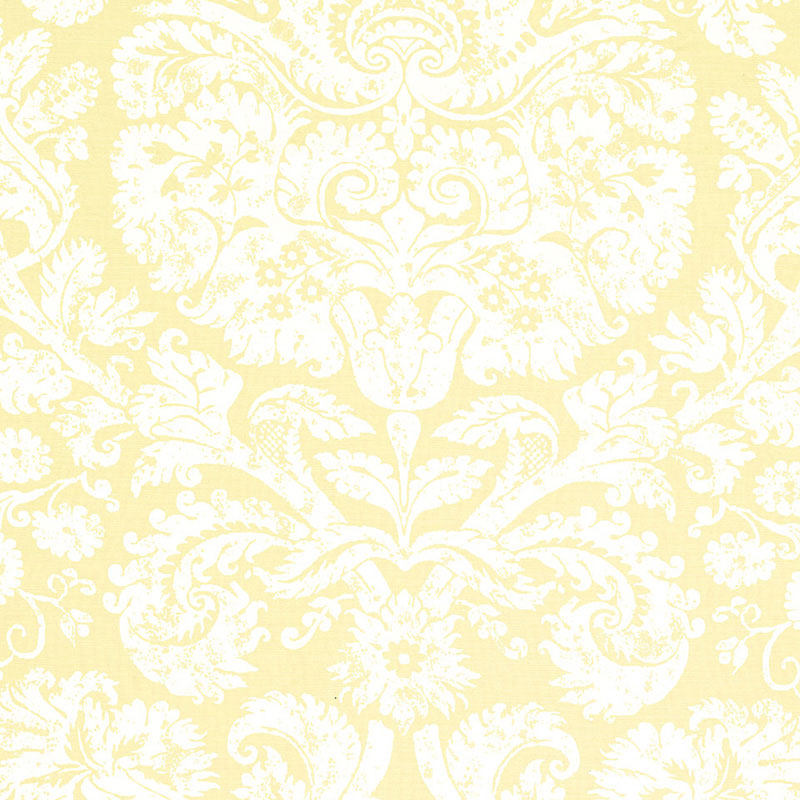 Schumacher Barresa Damask Maize Fabric