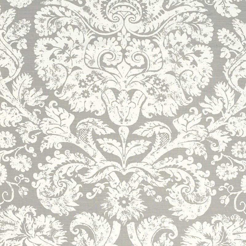 Schumacher Barresa Damask Pearl Fabric
