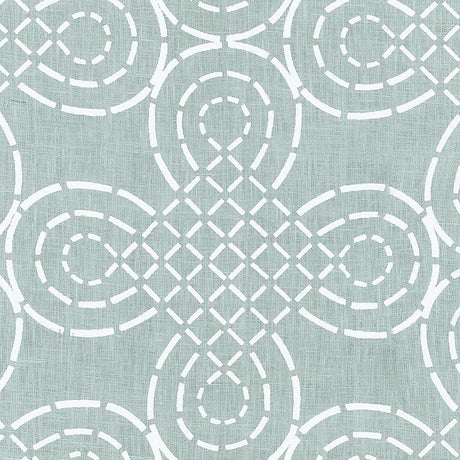 Schumacher Trellis Knot Cirrus Fabric - Eade's Wallpaper