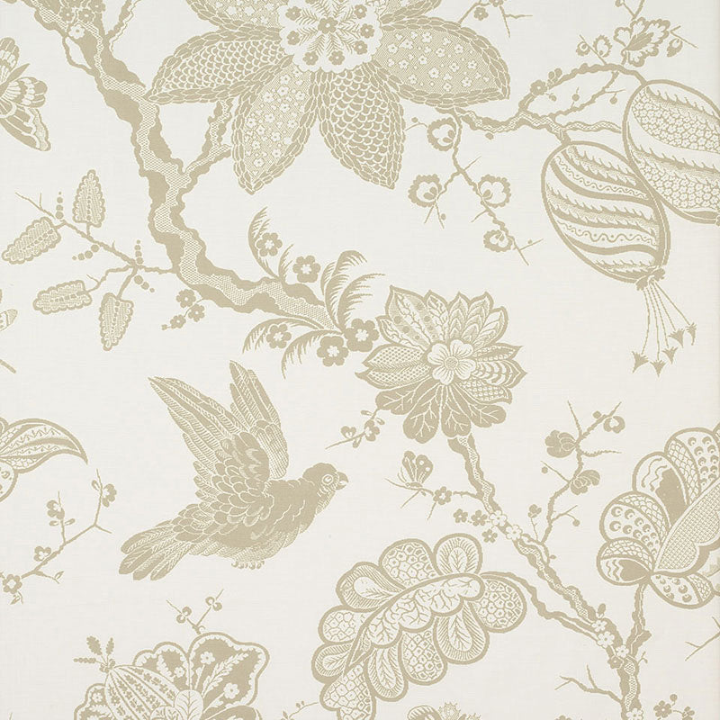 Schumacher Bali Vine Sandstone Fabric