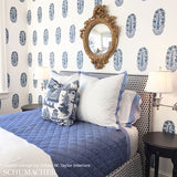 Schumacher Nanjing Coral Fabric - Eade's Wallpaper
