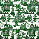 Schumacher Nanjing Jade Fabric - Eade's Wallpaper