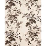 Schumacher Pyne Hollyhock Charcoal Fabric - Eade's Wallpaper