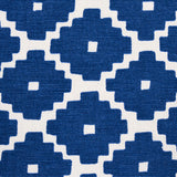 Schumacher Ziggurat Blue Fabric - Eade's Wallpaper