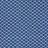 Schumacher Ziggurat Blue Fabric - Eade's Wallpaper