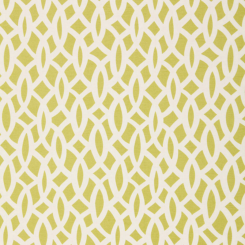 Schumacher Chain Link Chartreuse Fabric