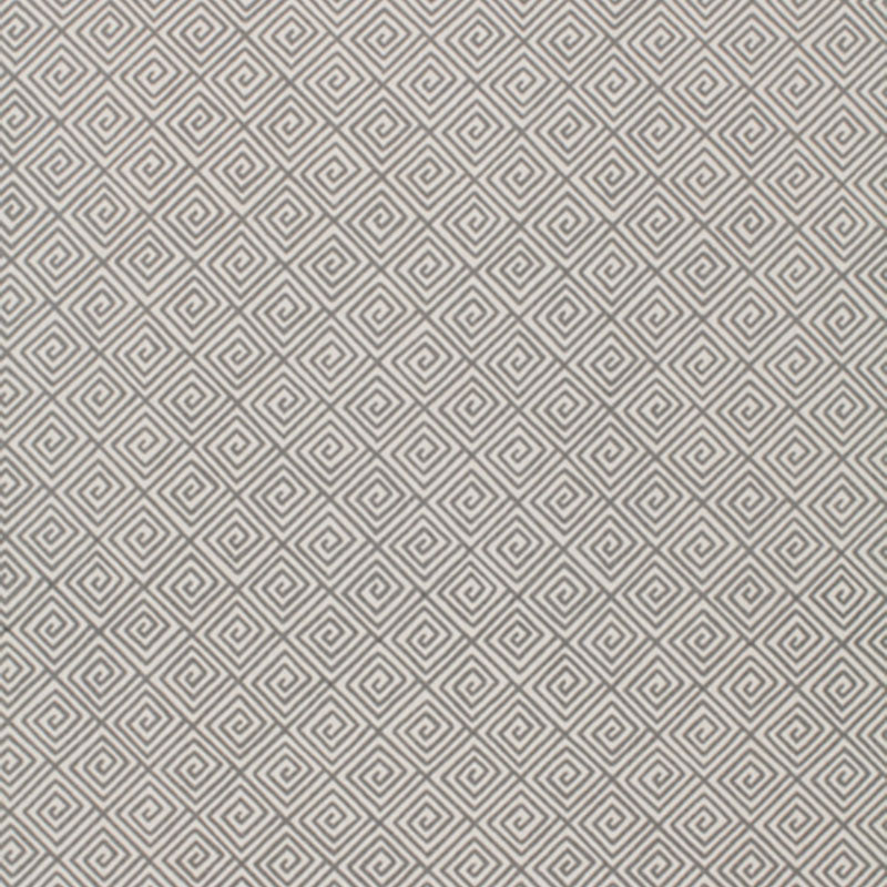 Schumacher Greek Key Smoke Fabric