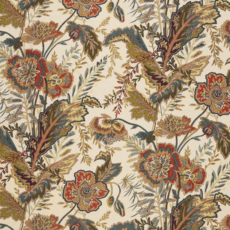 Schumacher Sandoway Vine Spice Fabric - Eade's Wallpaper