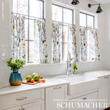 Schumacher Birds & Butterflies Multi On White Fabric