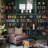Schumacher Pasha Paisley Pomegranate Fabric - Eade's Wallpaper