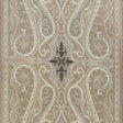Schumacher Pasha Paisley Stone Fabric - Eade's Wallpaper