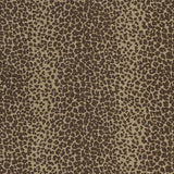 Schumacher Leopard Linen Print Java Fabric - Eade's Wallpaper