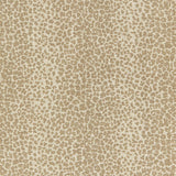 Schumacher Leopard Linen Print Sesame Fabric - Eade's Wallpaper