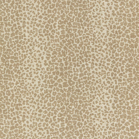 Schumacher Leopard Linen Print Sesame Fabric - Eade's Wallpaper