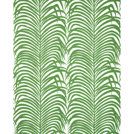 Schumacher Zebra Palm Jungle Fabric - Eade's Wallpaper