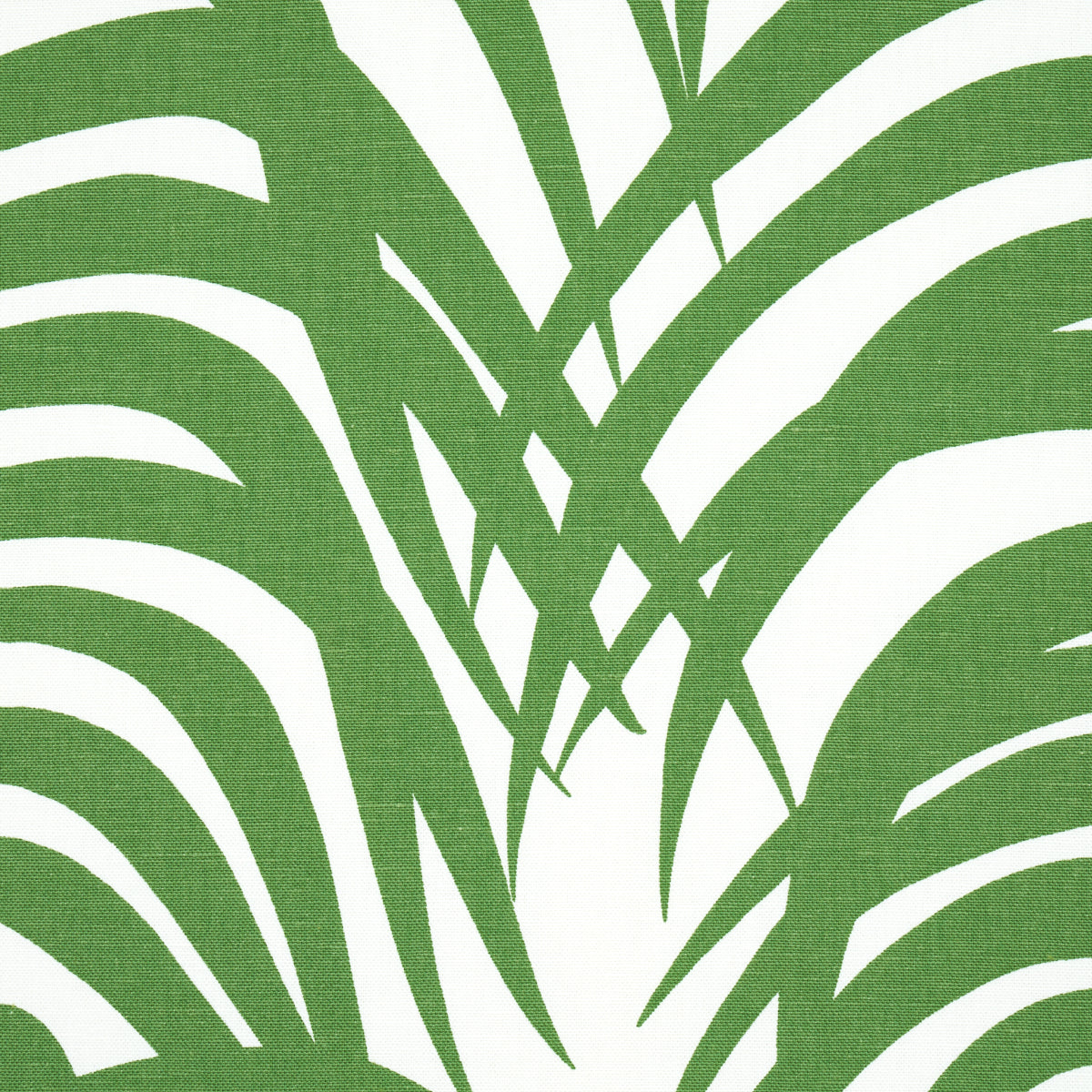 Schumacher Zebra Palm Jungle Fabric - Eade's Wallpaper