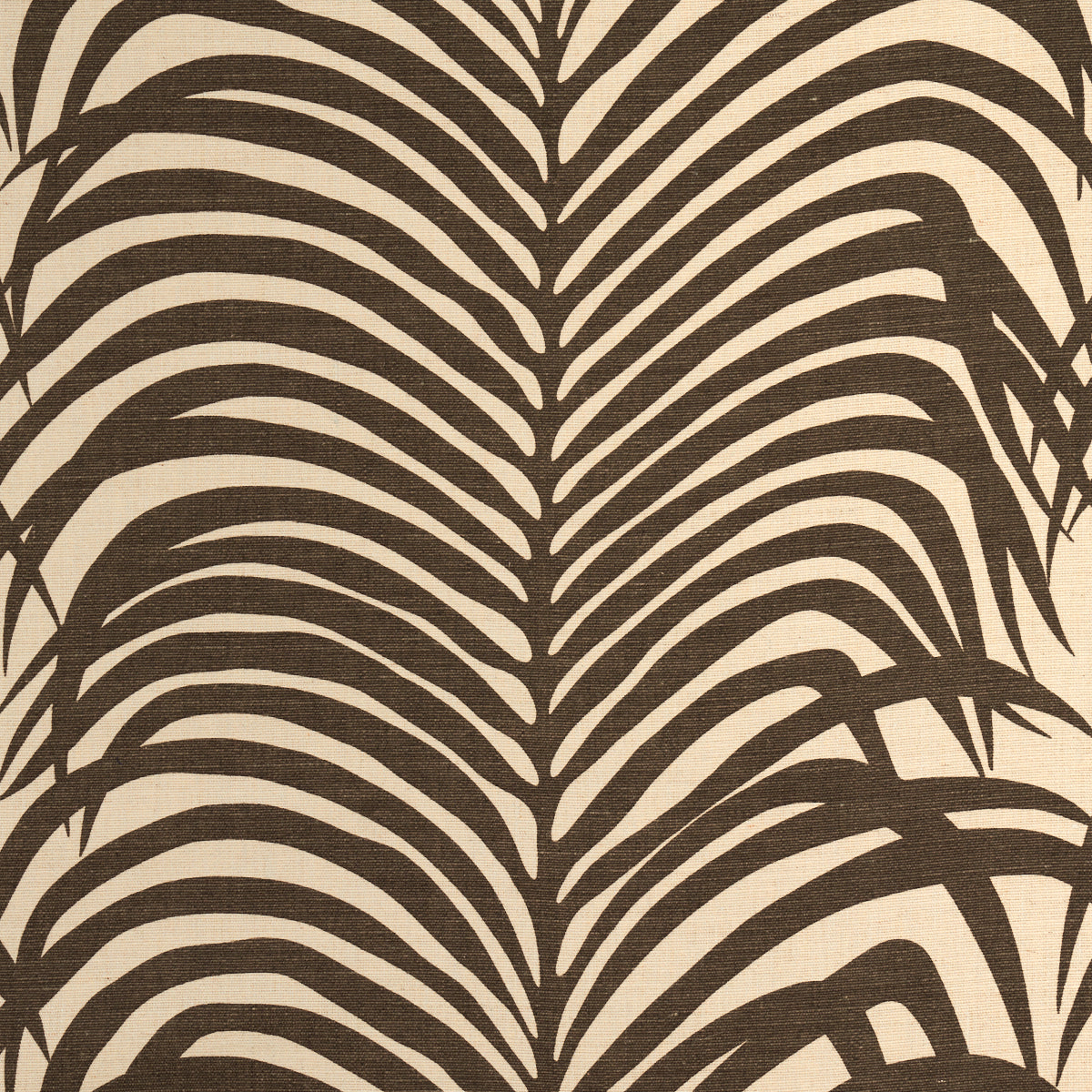 Schumacher Zebra Palm Java Fabric - Eade's Wallpaper