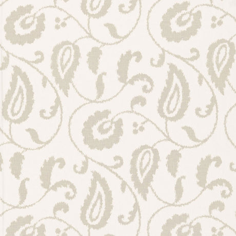 Schumacher Malacca Ikat Vine Linen Fabric - Eade's Wallpaper