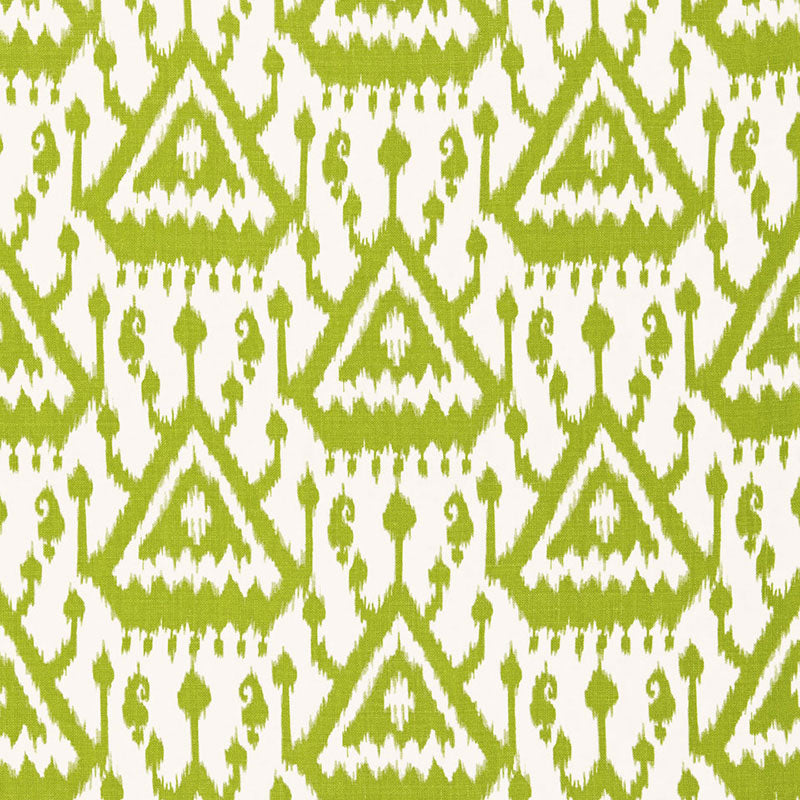 Schumacher Vientiane Ikat Palm Fabric - Eade's Wallpaper