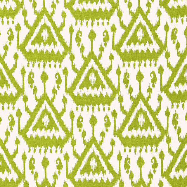 Schumacher Vientiane Ikat Palm Fabric - Eade's Wallpaper