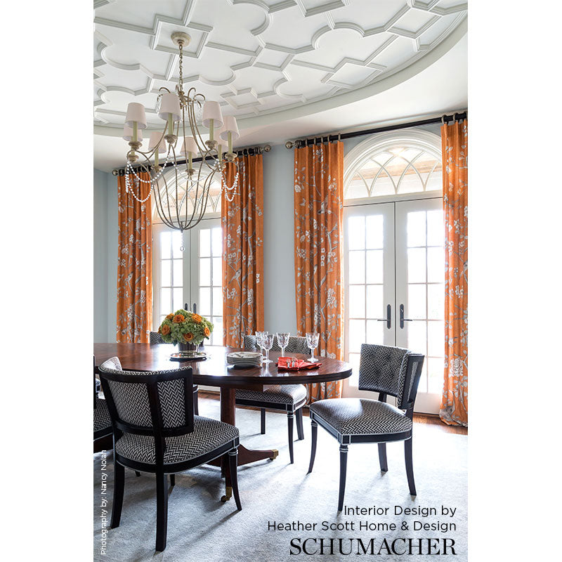 Schumacher Chinois Palais Aquamarine Fabric