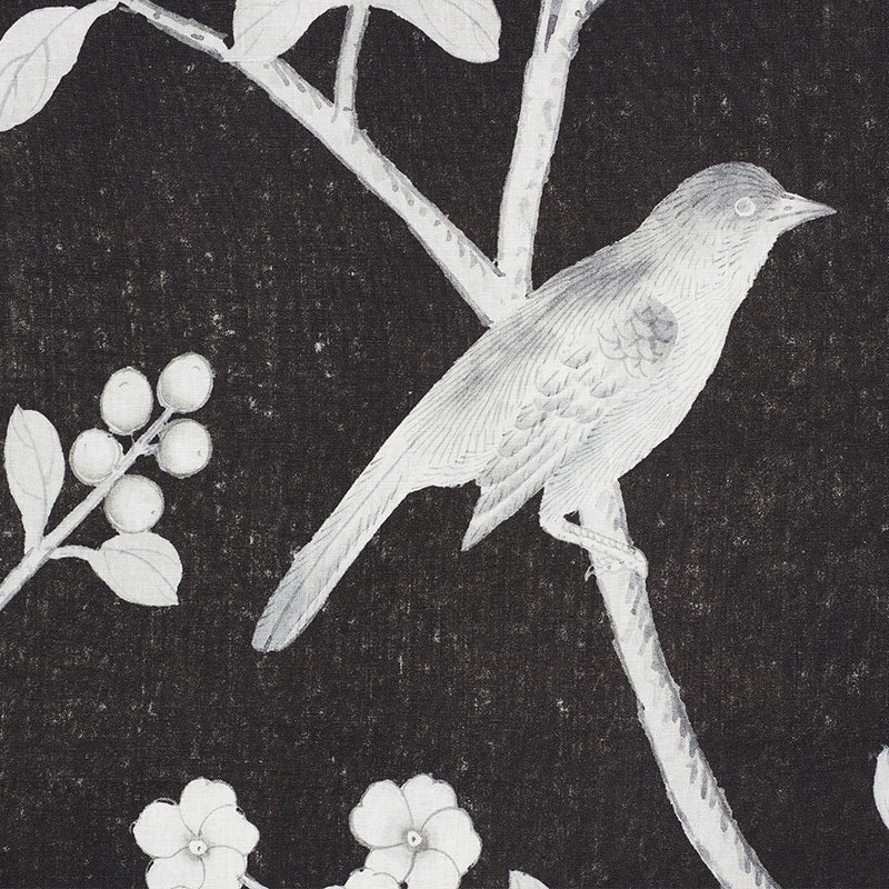 Schumacher Chinois Palais Noir Fabric