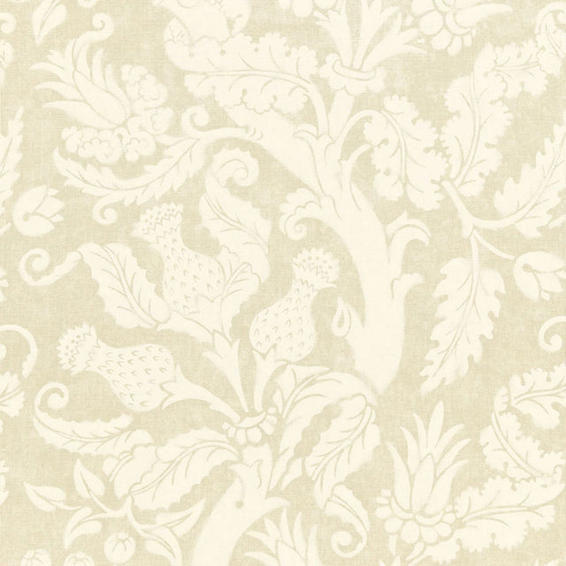 Schumacher Villa De Medici Greige Fabric - Eade's Wallpaper