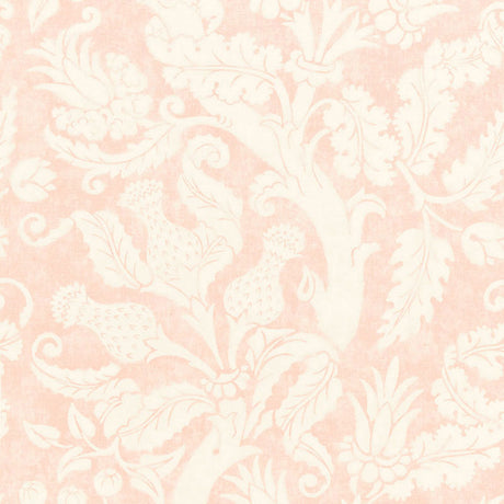 Schumacher Villa De Medici Blush Conch Fabric - Eade's Wallpaper