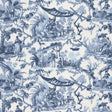 Schumacher Pavillon Chinois Lapis Fabric - Eade's Wallpaper
