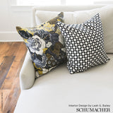 Schumacher Shanghai Peacock Cinnabar Fabric - Eade's Wallpaper