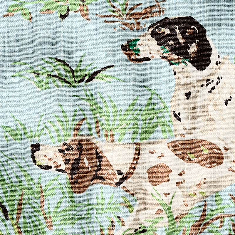 Schumacher 175161 POINTERS in SKY Fabric - Eade's – Eades