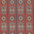 Schumacher Temara Hand Embroidered Print Pomegranate Fabric - Eade's Wallpaper