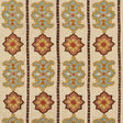 Schumacher Temara Hand Embroidered Print Spice Fabric - Eade's Wallpaper