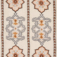 Schumacher Temara Hand Embroidered Print Natural Fabric - Eade's Wallpaper