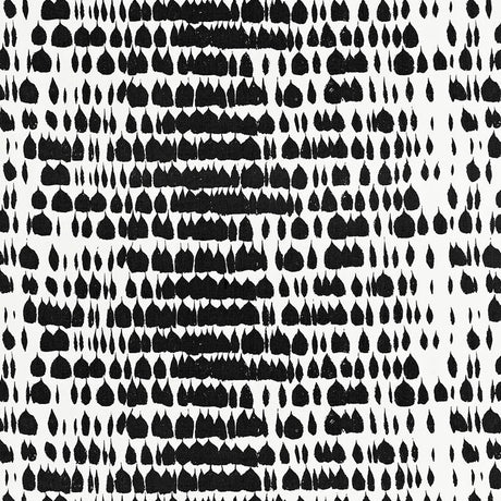Schumacher Queen Of Spain Black Fabric - Eade's Wallpaper