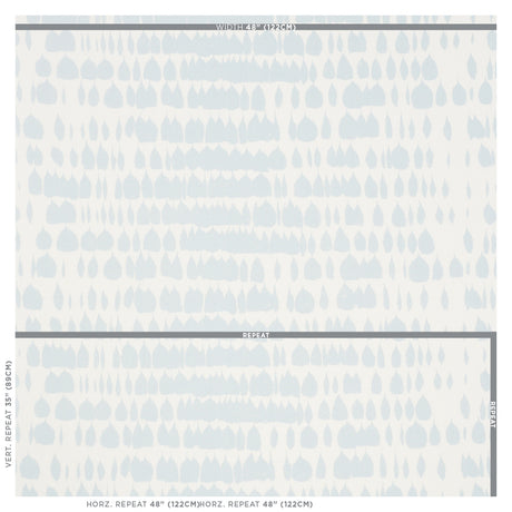 Schumacher Queen Of Spain Sky Fabric - Eade's Wallpaper