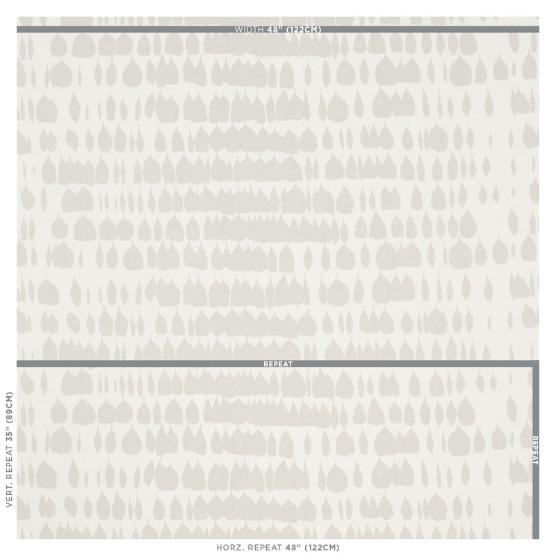 Schumacher Queen Of Spain Dove Fabric - Eade's Wallpaper