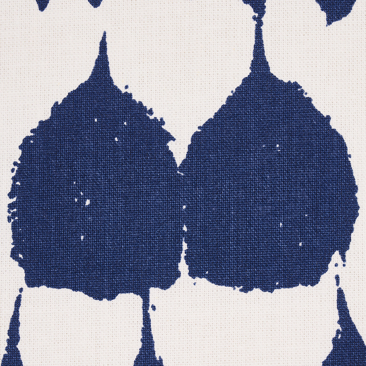 Schumacher Queen Of Spain Navy Fabric - Eade's Wallpaper