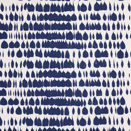 Schumacher Queen Of Spain Navy Fabric - Eade's Wallpaper