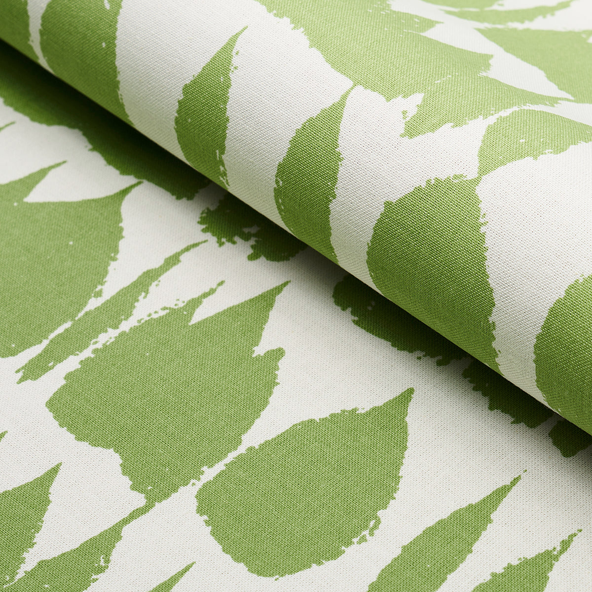 Schumacher Queen Of Spain Green Fabric - Eade's Wallpaper