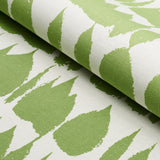Schumacher Queen Of Spain Green Fabric - Eade's Wallpaper