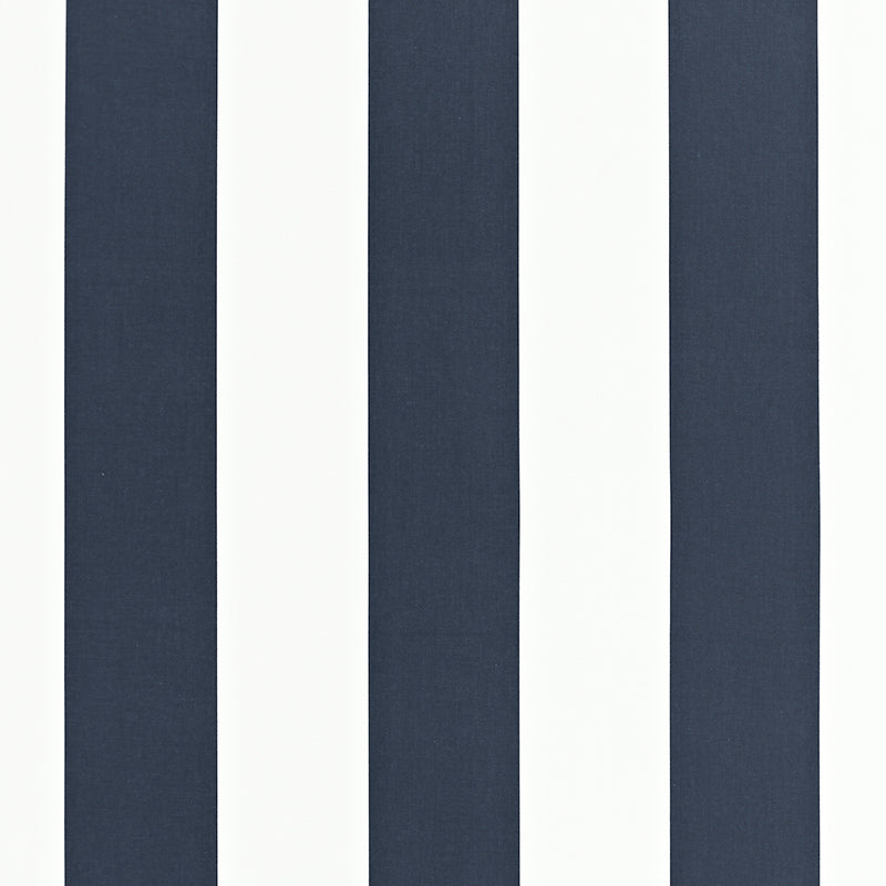 Schumacher Geyer Stripe Navy Fabric