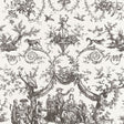 Schumacher Le Couronnement De La Rosiere Grisaille Fabric - Eade's Wallpaper
