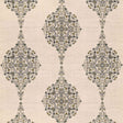 Schumacher Mehndi Linen Print Smoke Fabric - Eade's Wallpaper