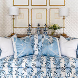 Schumacher Bagatelle Bleu Marine Fabric