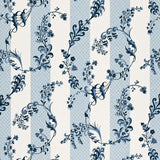 Schumacher Bagatelle Bleu Marine Fabric