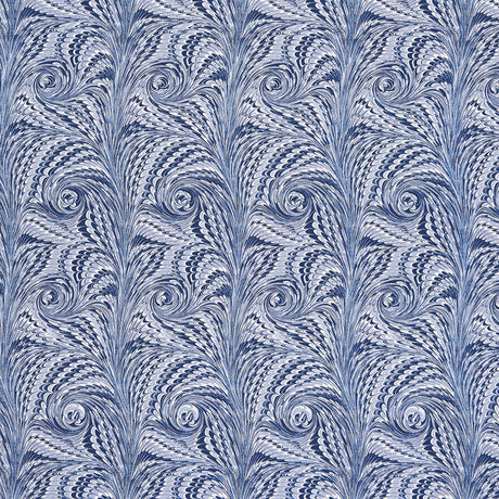 Schumacher Verona Lapis Fabric - Eade's Wallpaper
