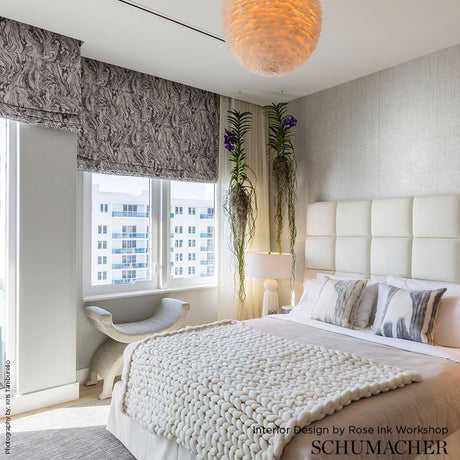 Schumacher Romeo Carrara Fabric - Eade's Wallpaper